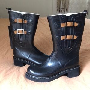 ILSE JACOBSEN Waterproof Buckle Snow Rain Boot